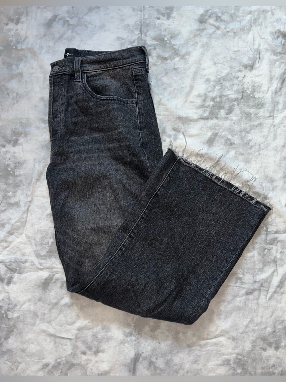 7 for All Mankind Easy Boy Bootcut Raw Hem Jeans